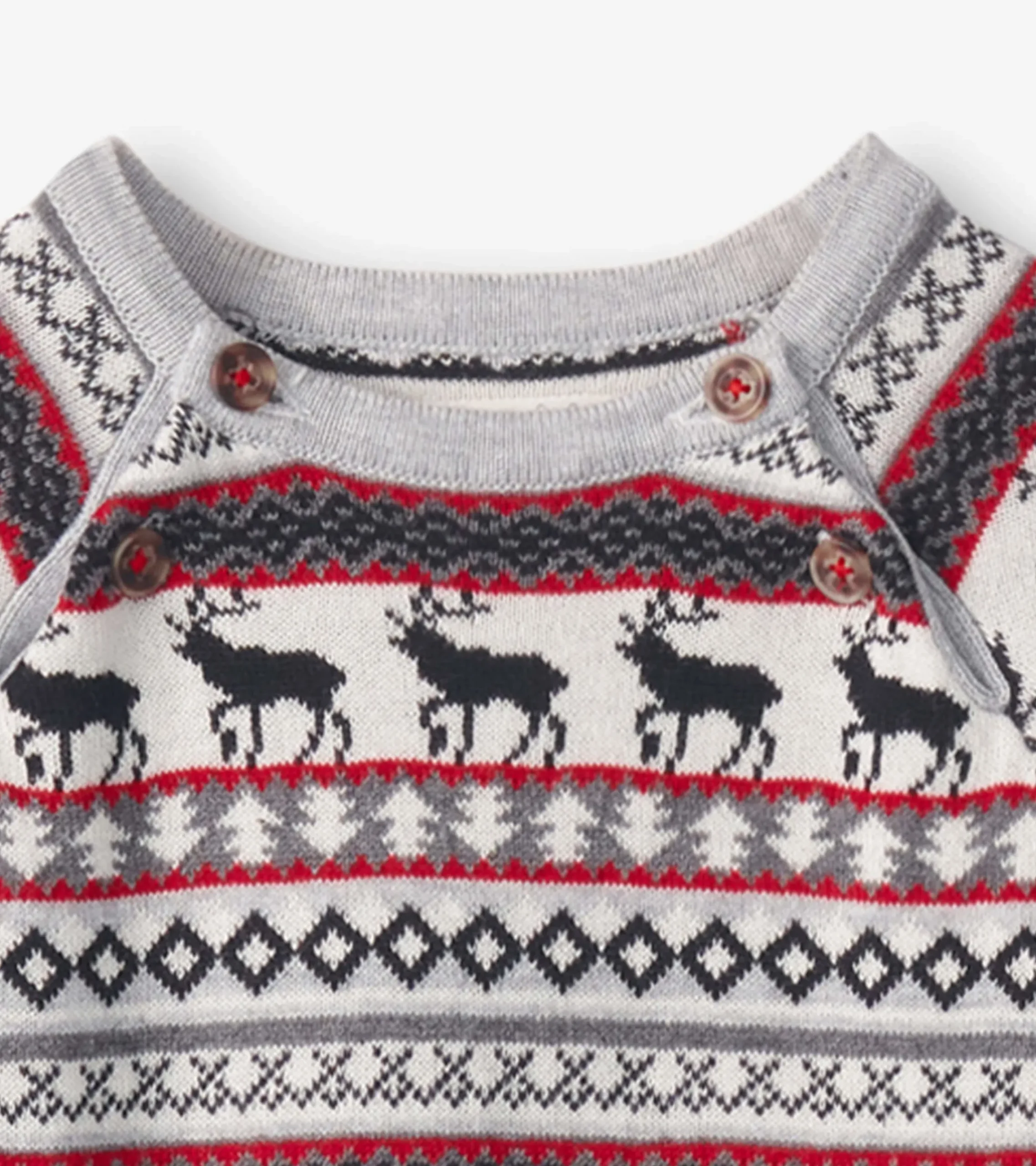 Best Hatley Baby Stag Fairisle Sweater Onesie