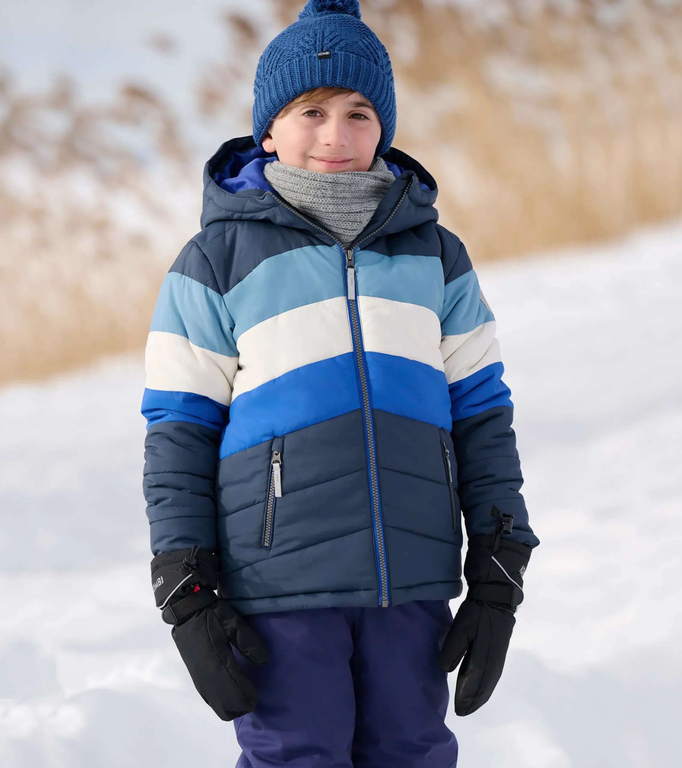Discount Hatley Black & Blue Kids Puffer Jacket