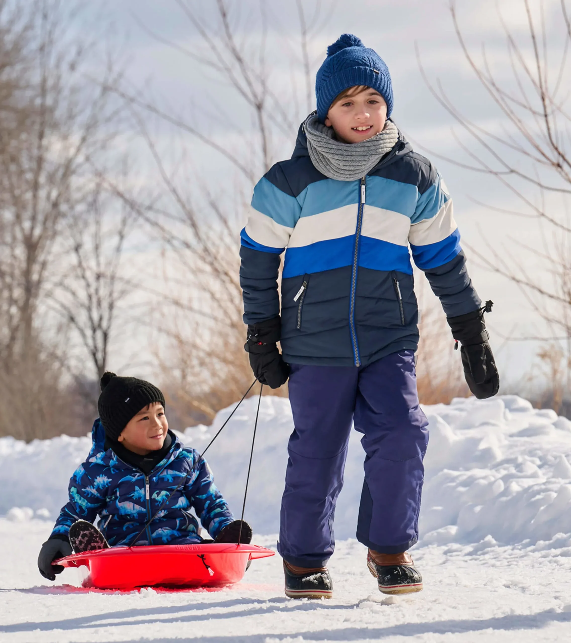 Discount Hatley Black & Blue Kids Puffer Jacket