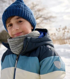 Discount Hatley Black & Blue Kids Puffer Jacket