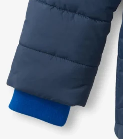 Discount Hatley Black & Blue Kids Puffer Jacket
