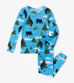 Hot Hatley Blue Big Bear Hug Pajama Set