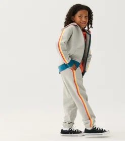 New Hatley Boys Athletic Grey Zip-Up Hoodie