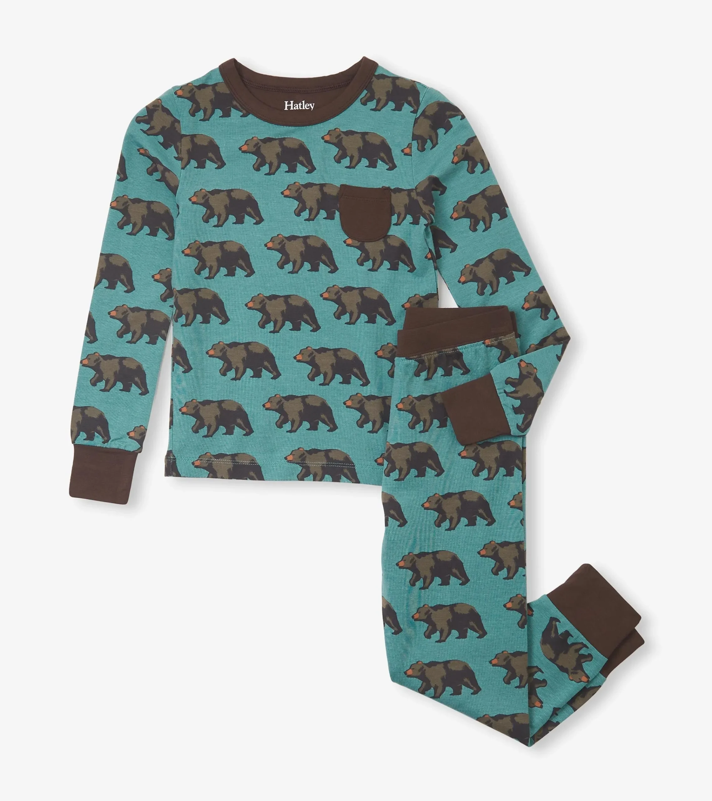 Sale Hatley Boys Bears Bamboo Pajama Set