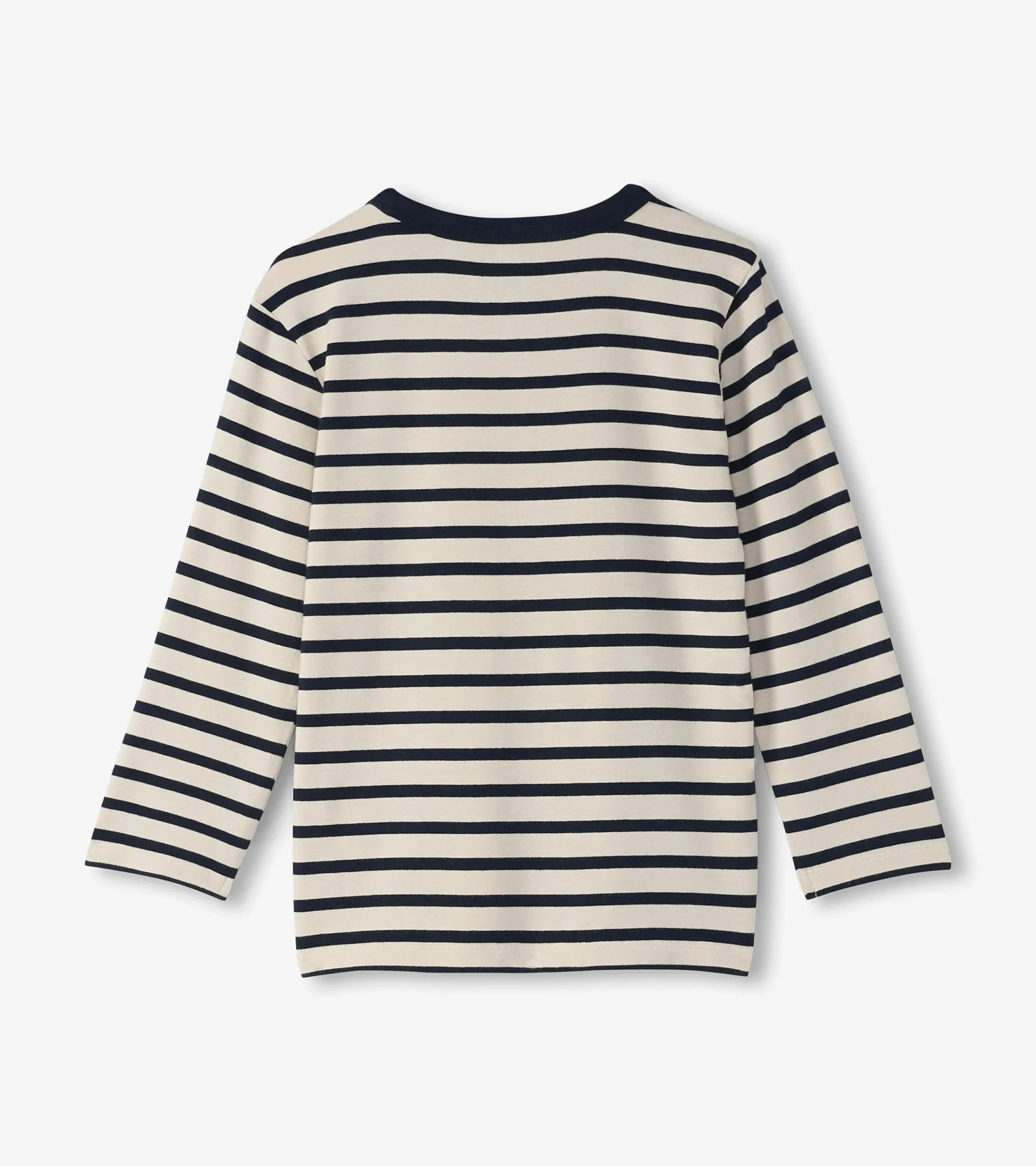 Online Hatley Boys Black & Cream Long Sleeve Bamboo T-Shirt