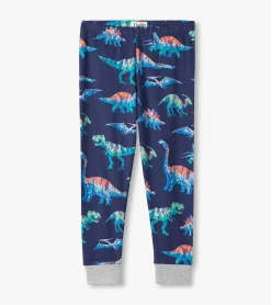 Best Hatley Boys Blue Dinos Organic Cotton Pajama Set