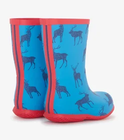Sale Hatley Boys Blue Elks Packable Rain Boots
