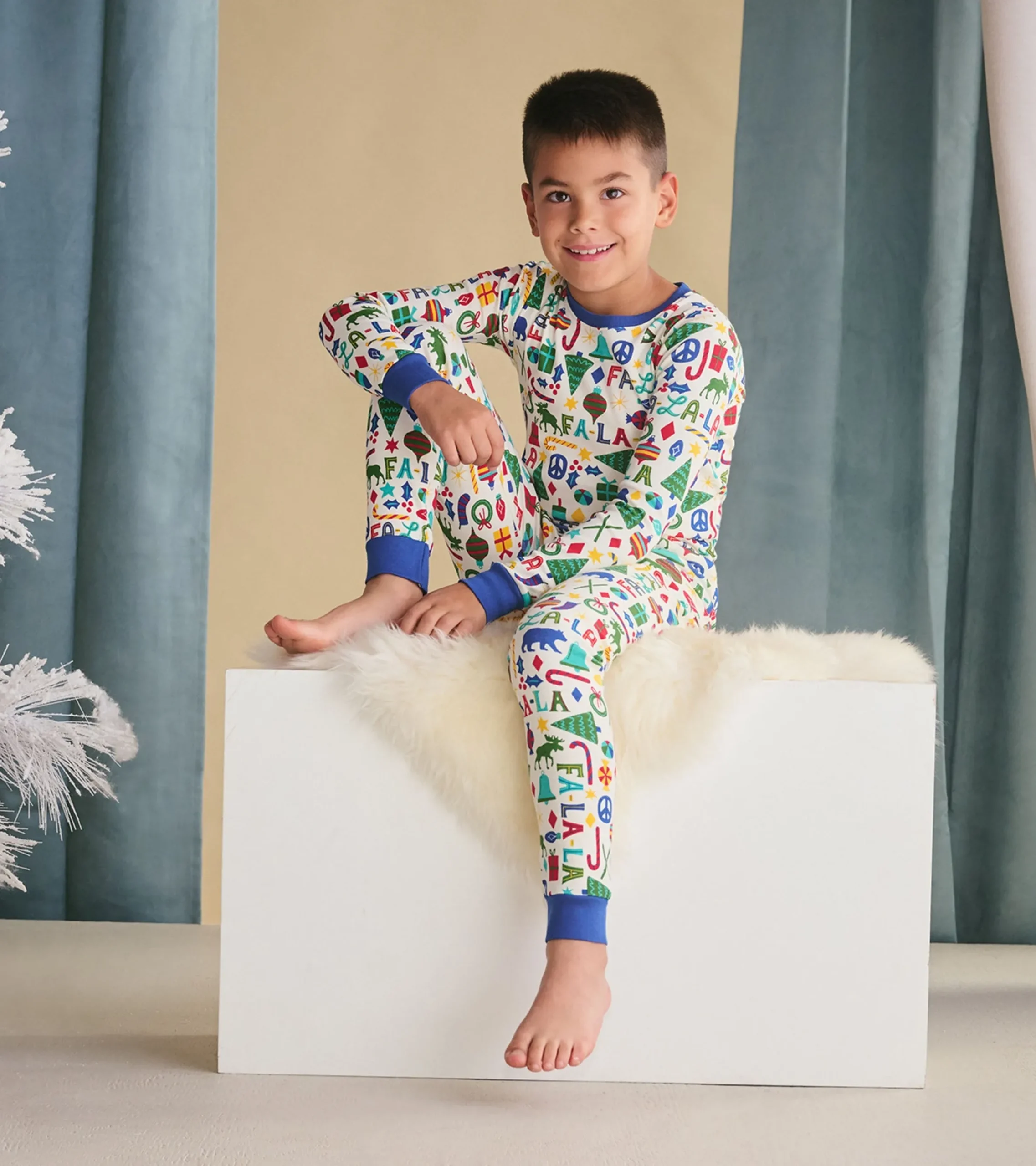 Online Hatley Boys Blue Falala Pajama Set