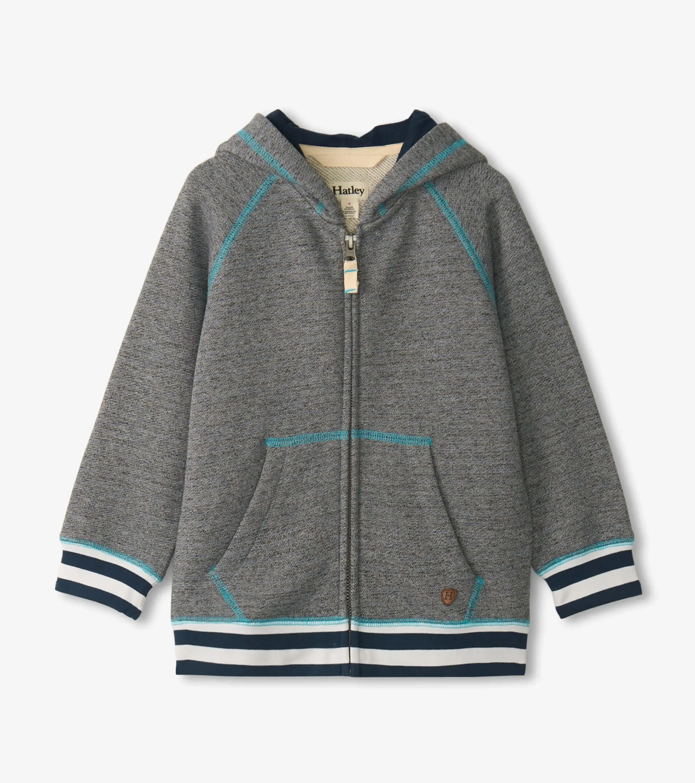Clearance Hatley Boys Blue Flame Zip-Up Hoodie
