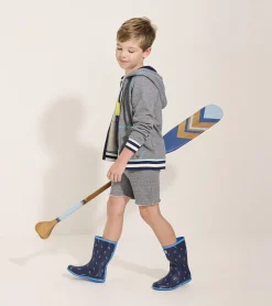 Clearance Hatley Boys Blue Flame Zip-Up Hoodie