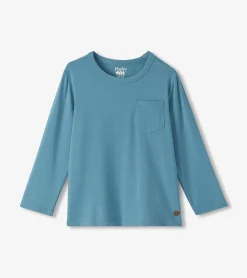 Hatley Boys Bluestone Long Sleeve Bamboo T-Shirt