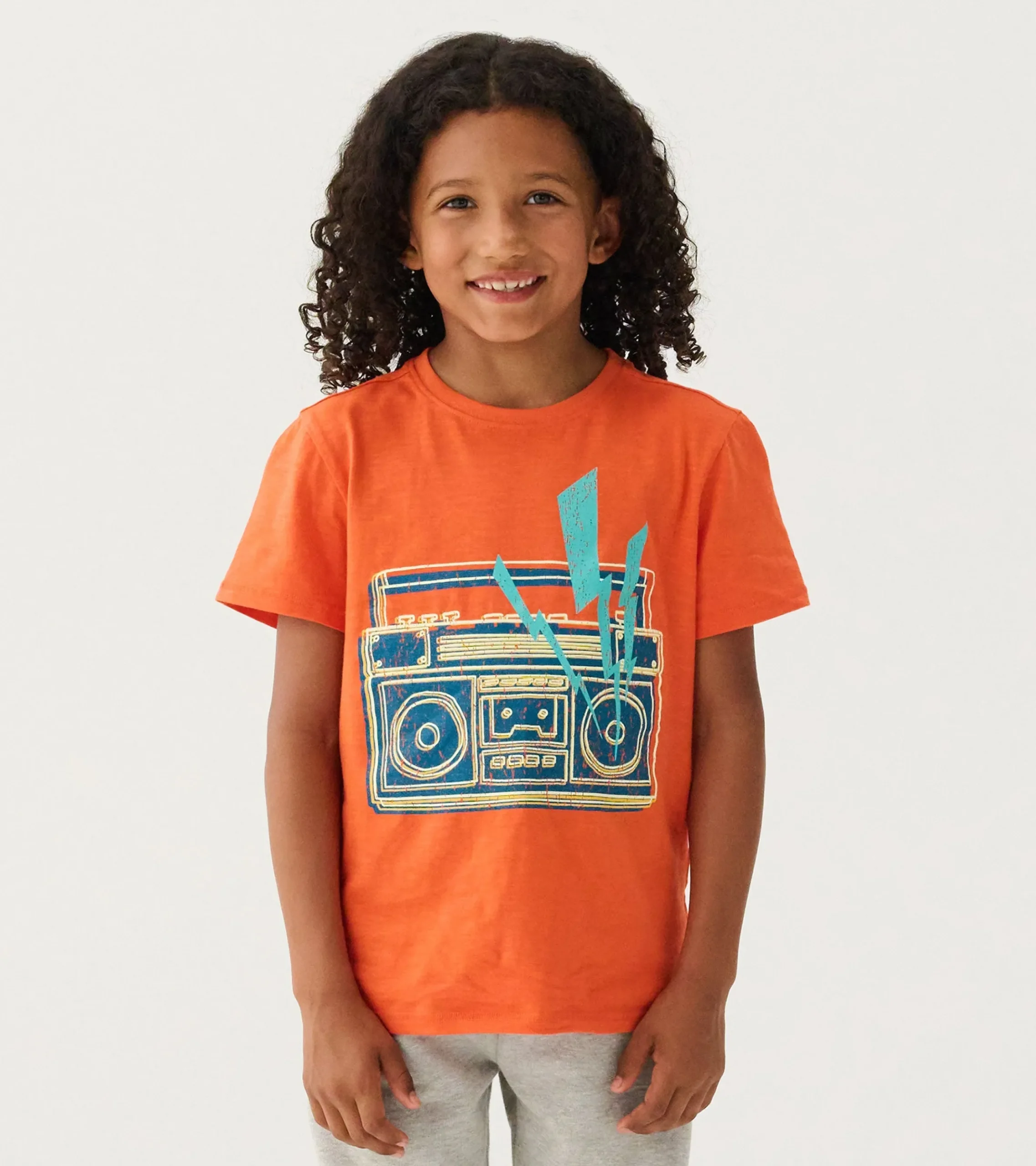 Sale Hatley Boys Boombox Glow in the Dark Graphic Tee