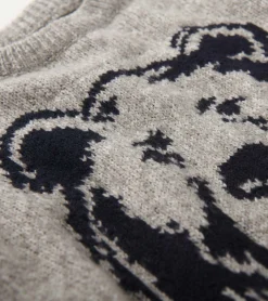 Clearance Hatley Boys Charcoal Bear Crew Neck Sweater