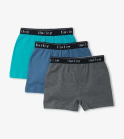 Discount Hatley Boys Classic Solids 3 Pack Boxer Briefs