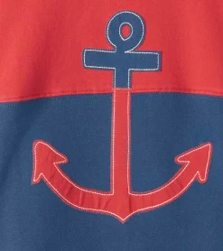 Best Hatley Boys Colour Block Anchor Pullover Sweatshirt