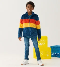 Best Hatley Boys Colour Block Fuzzy Fleece Zip-Up Jacket