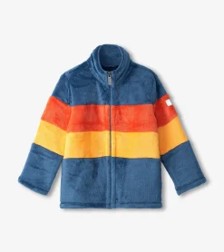 Best Hatley Boys Colour Block Fuzzy Fleece Zip-Up Jacket
