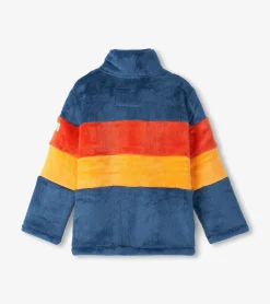 Best Hatley Boys Colour Block Fuzzy Fleece Zip-Up Jacket