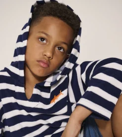 Sale Hatley Boys Deep Sea Stripes Terry Pullover Hoodie