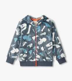 Best Hatley Boys Dino Fossils Fleece Zip-Up Hoodie
