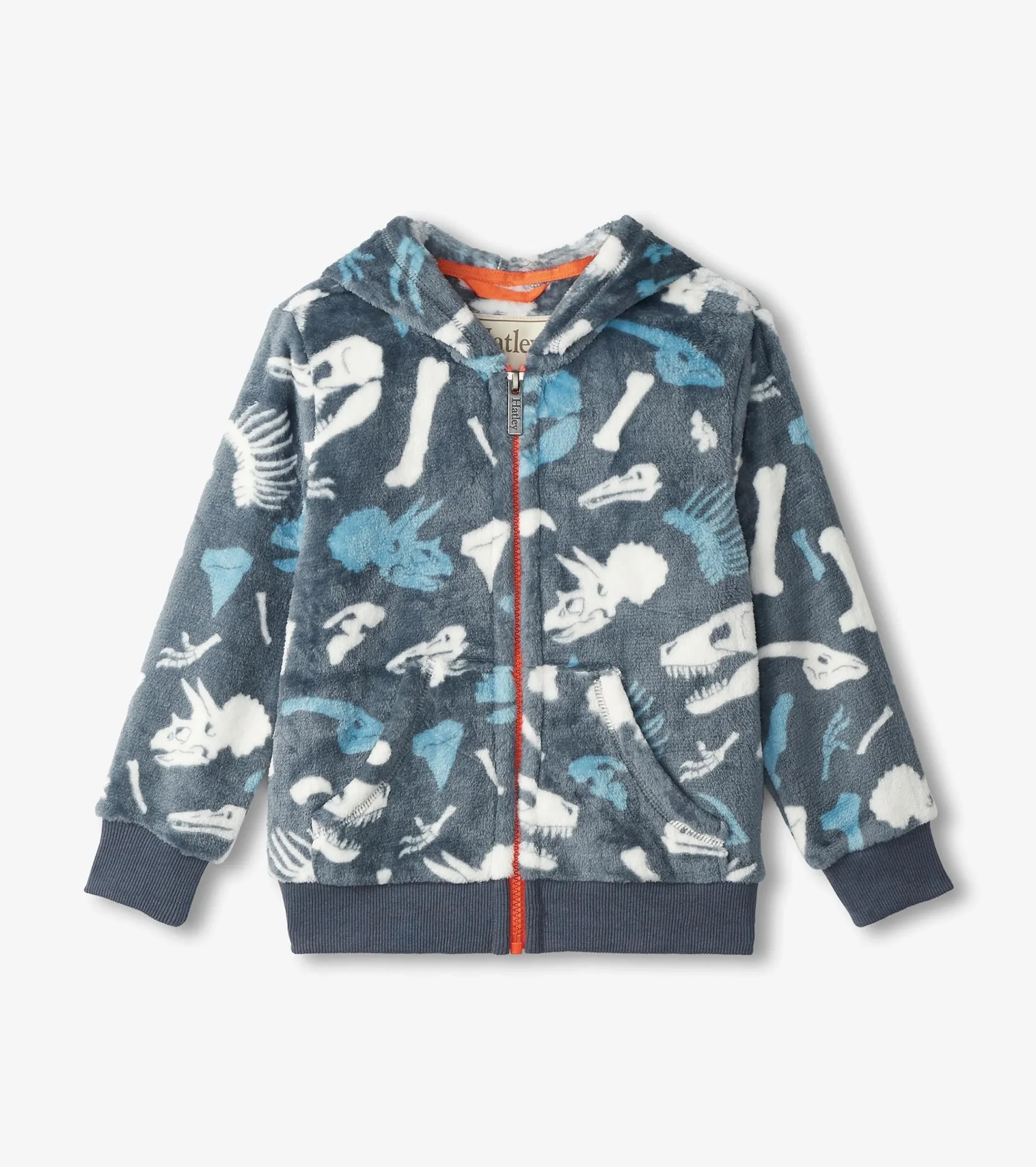 Best Hatley Boys Dino Fossils Fleece Zip-Up Hoodie