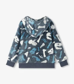 Best Hatley Boys Dino Fossils Fleece Zip-Up Hoodie