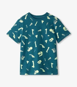 Outlet Hatley Boys Dino Fossils Glow in the Dark Graphic Tee