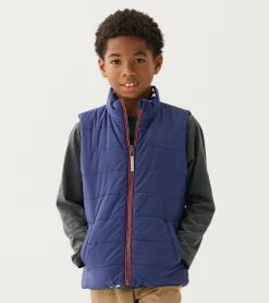 Hatley Boys Dino Fossils Reversible Quilted Vest