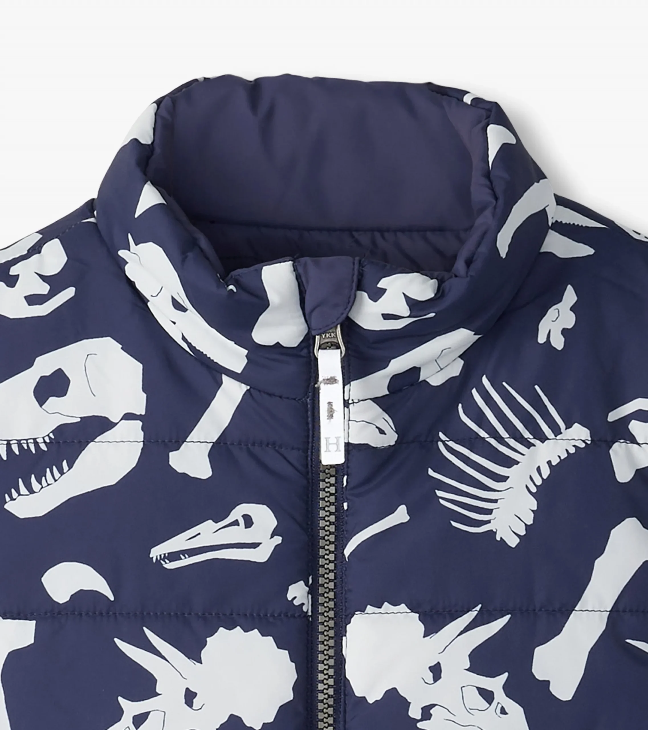 Hatley Boys Dino Fossils Reversible Quilted Vest