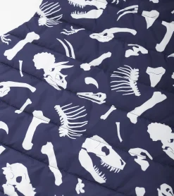 Hatley Boys Dino Fossils Reversible Quilted Vest