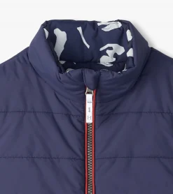 Hatley Boys Dino Fossils Reversible Quilted Vest