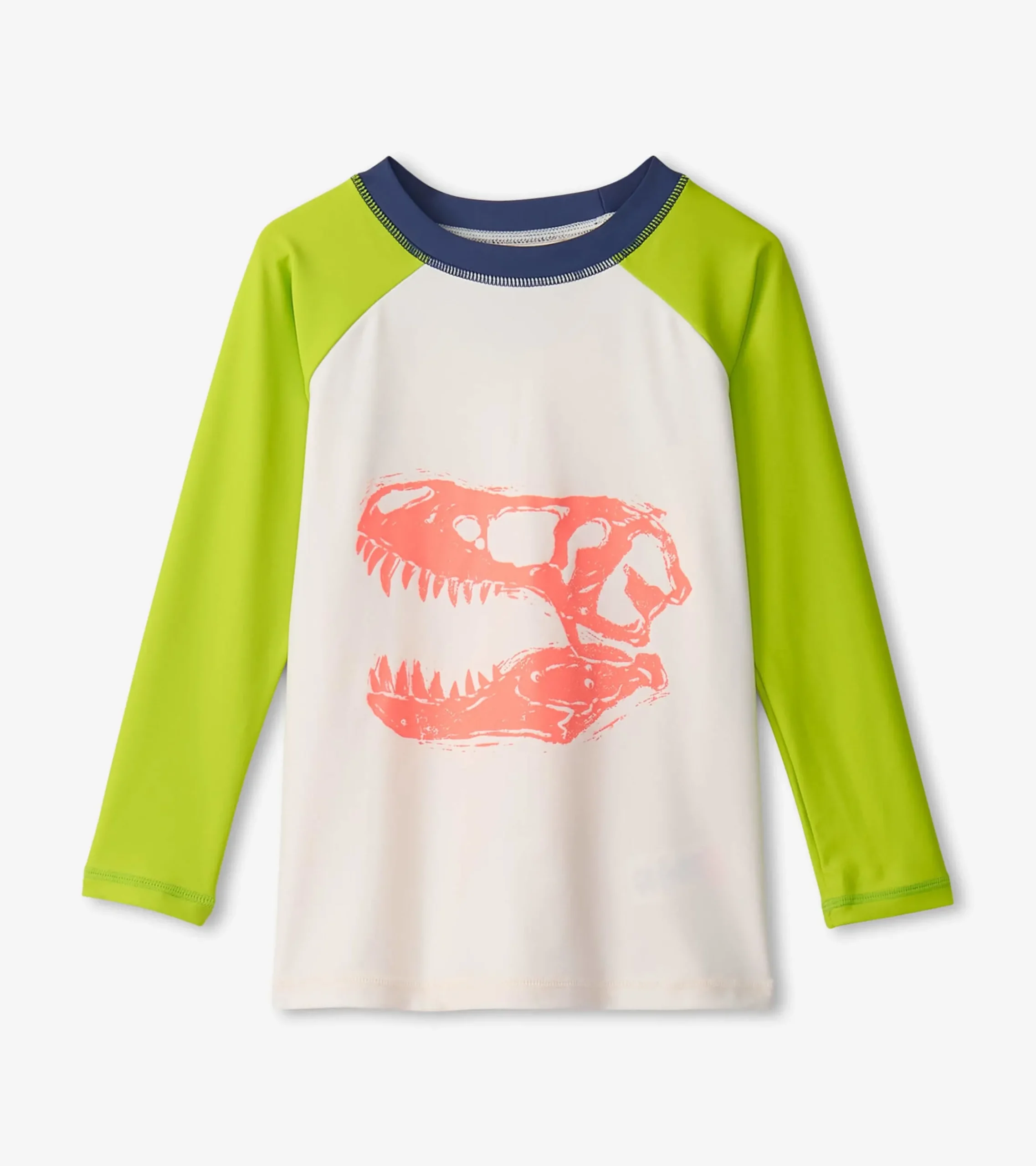 Hot Hatley Boys Dino Skull Long Sleeve Rashguard
