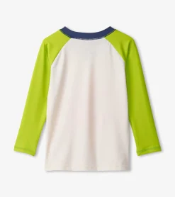Hot Hatley Boys Dino Skull Long Sleeve Rashguard