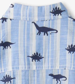 Sale Hatley Boys Dino Stripes Button Down Shirt