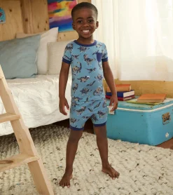 Hatley Boys Dinosaur Bamboo Short Pajama Set