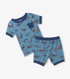 Hatley Boys Dinosaur Bamboo Short Pajama Set