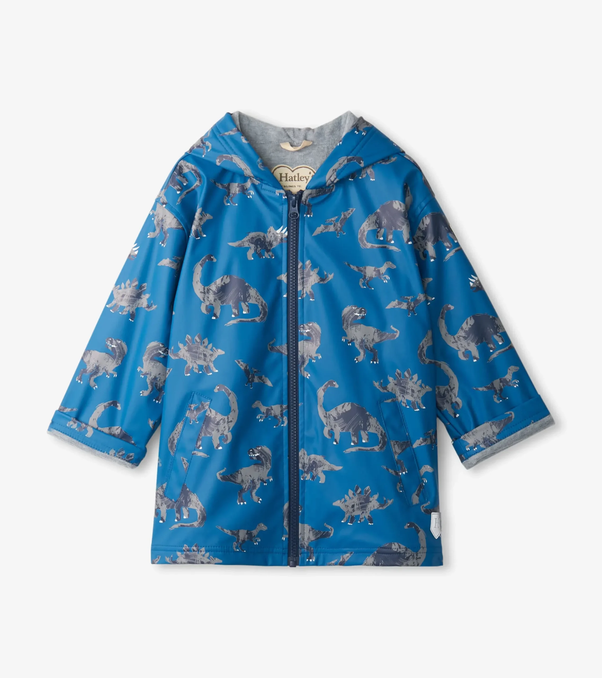 New Hatley Boys Dinosaur Zip-Up Rain Jacket