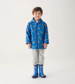 New Hatley Boys Dinosaur Zip-Up Rain Jacket