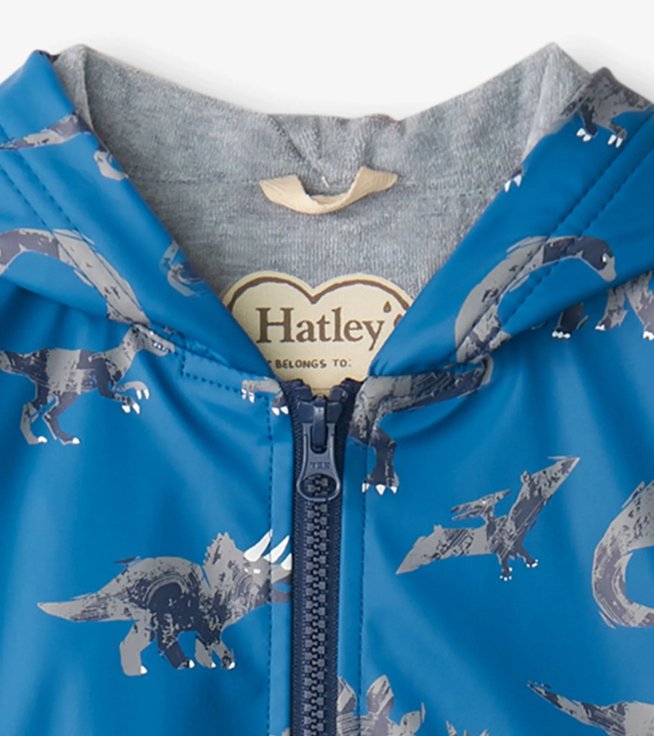 New Hatley Boys Dinosaur Zip-Up Rain Jacket