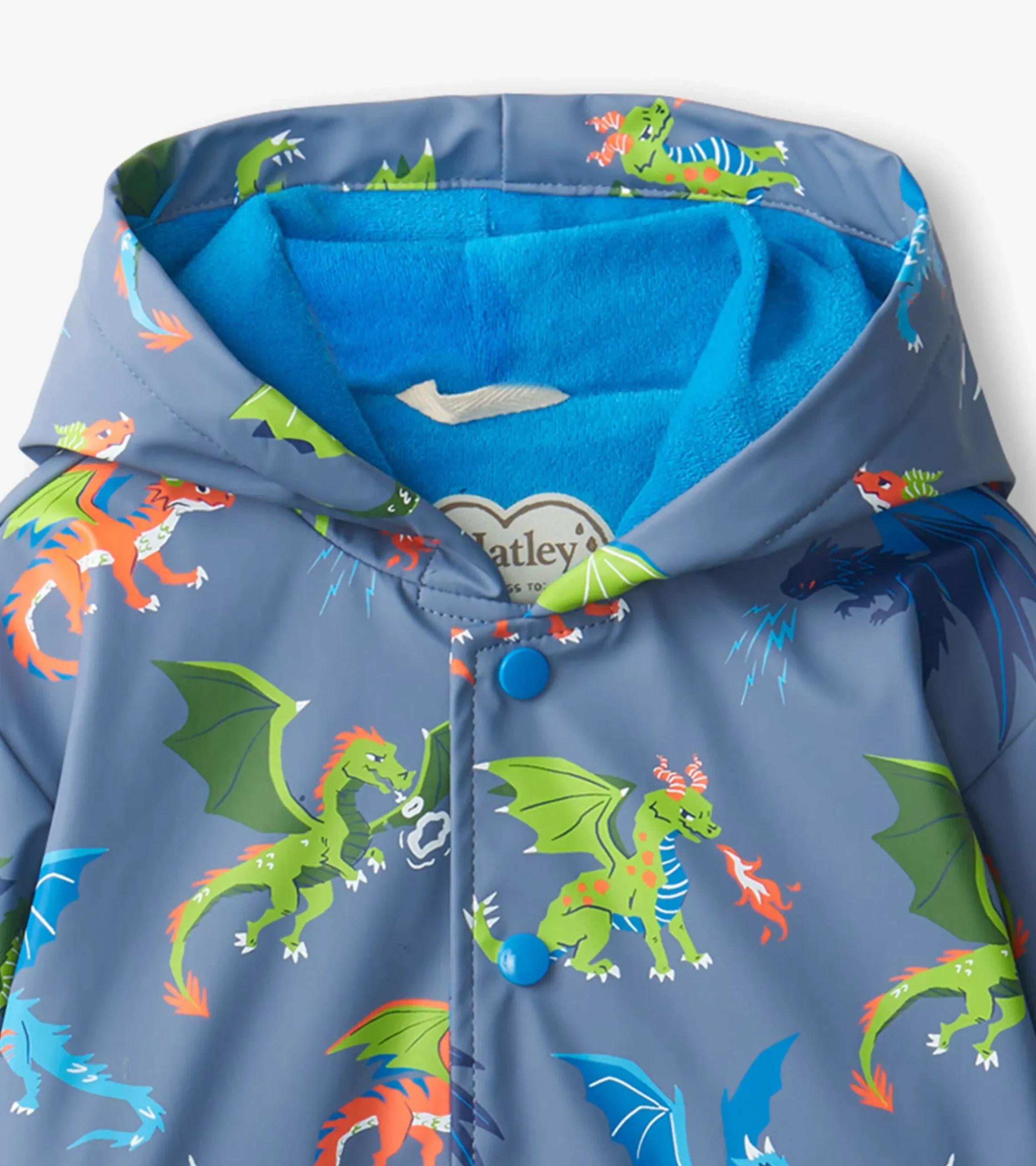 Best Hatley Boys Dragon Realm Button-Up Rain Jacket