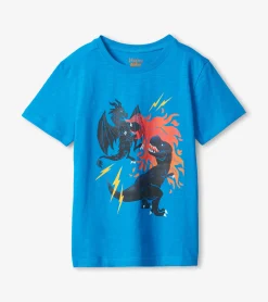 Online Hatley Boys Dragon Vs Dino Graphic T-Shirt