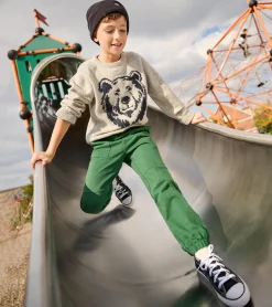 Clearance Hatley Boys Eden Green Cozy Pants