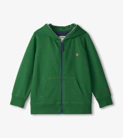 Best Hatley Boys Eden Green Zip-Up Hoodie