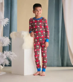 Hot Hatley Boys Elk Plaid Pajama Set