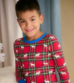 Hot Hatley Boys Elk Plaid Pajama Set