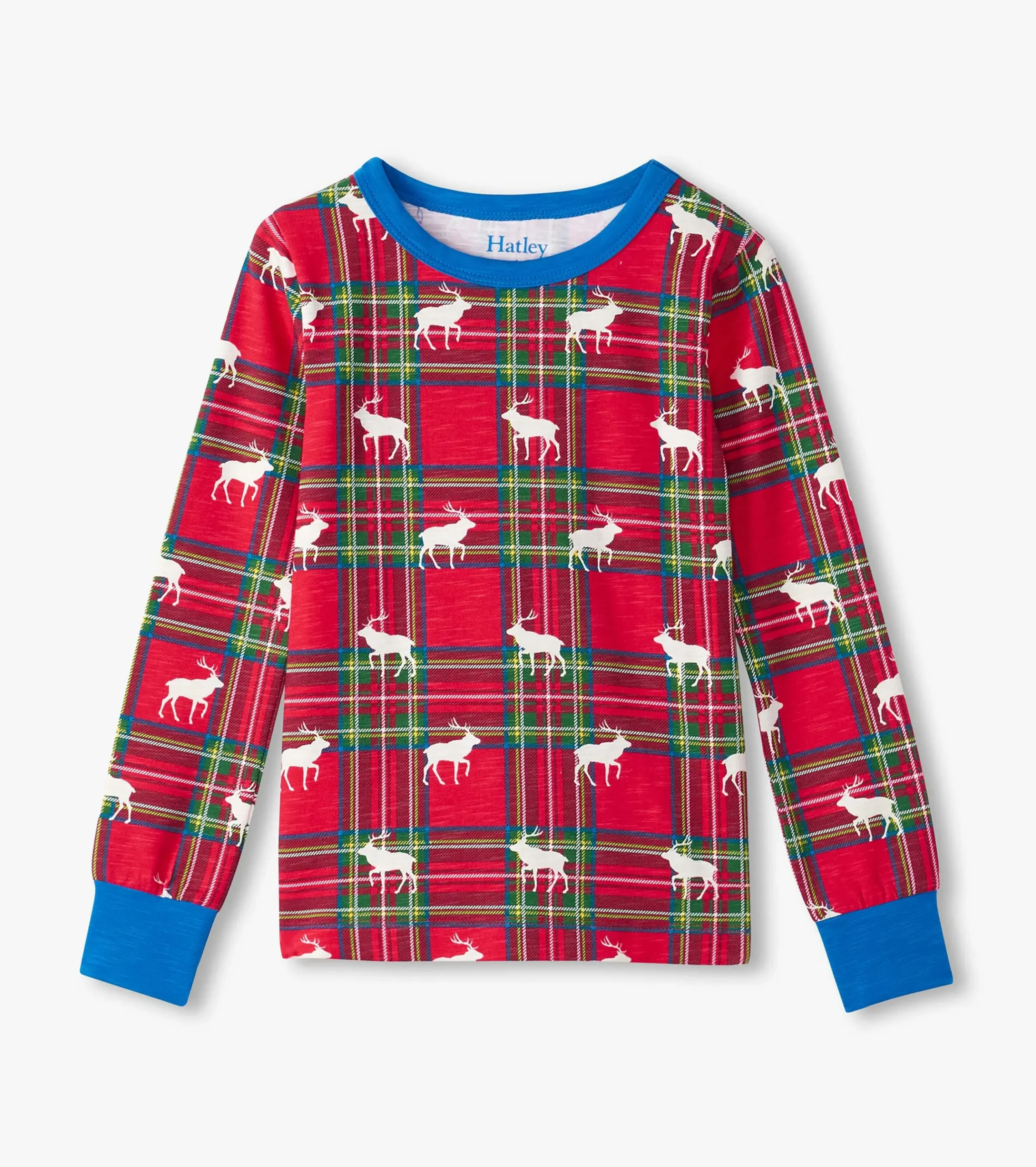 Hot Hatley Boys Elk Plaid Pajama Set