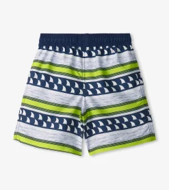 Sale Hatley Boys Fins and Stripes Swim Trunks