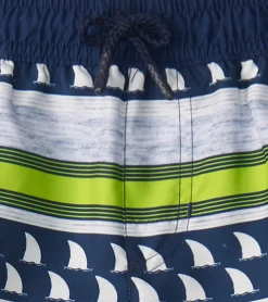 Sale Hatley Boys Fins and Stripes Swim Trunks