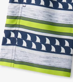 Sale Hatley Boys Fins and Stripes Swim Trunks