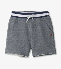 Online Hatley Boys Flame Blue Raw Hem Shorts